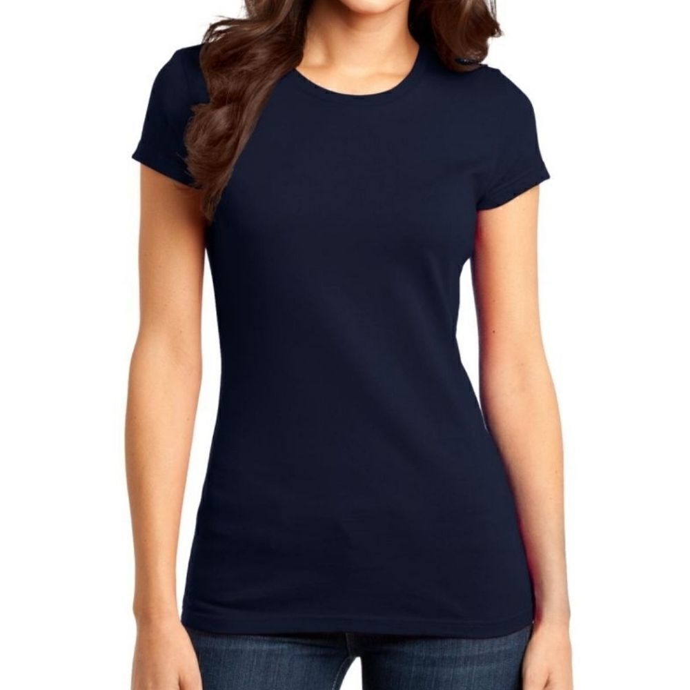 Boutique blue women's cotton t-shirt